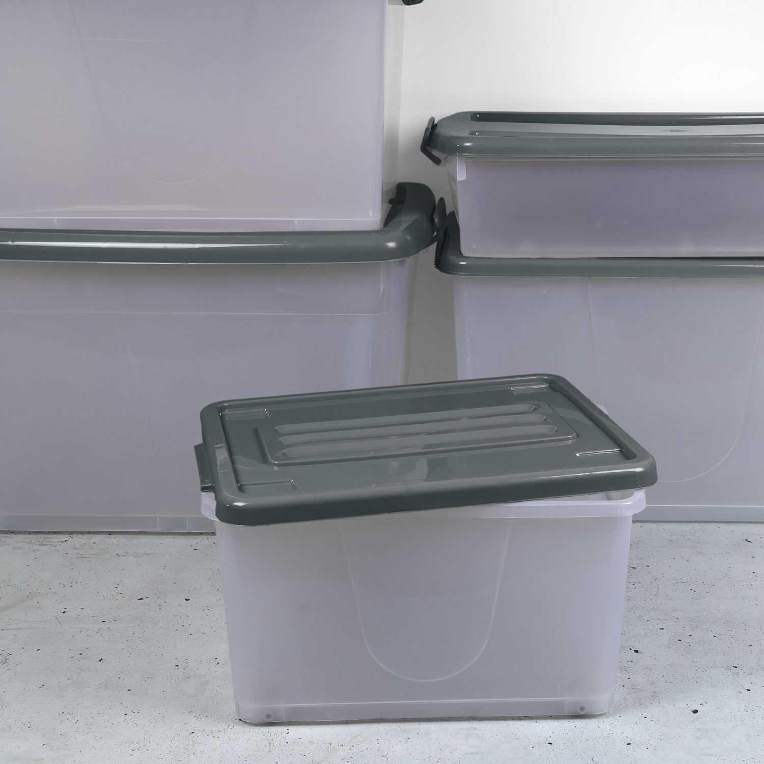 BOITE RANGEMENT PLASTIQUE 35L