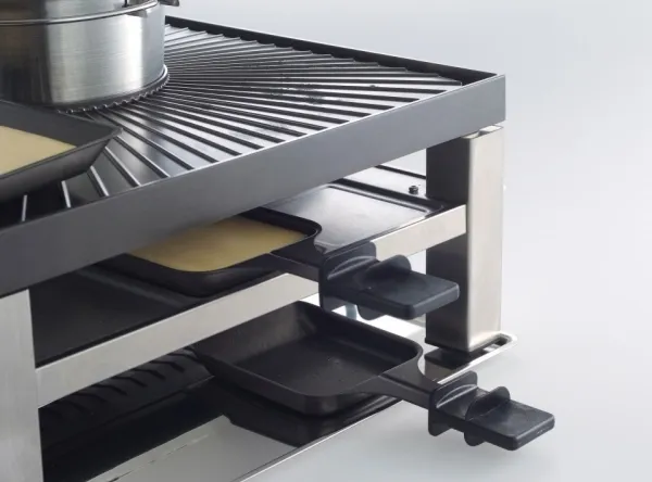 Solis Combi Grill 3 in 1, 8 person(er), Rustfrit stål, 2 zone(s), Rustfrit stål, Bordplade, 355 mm