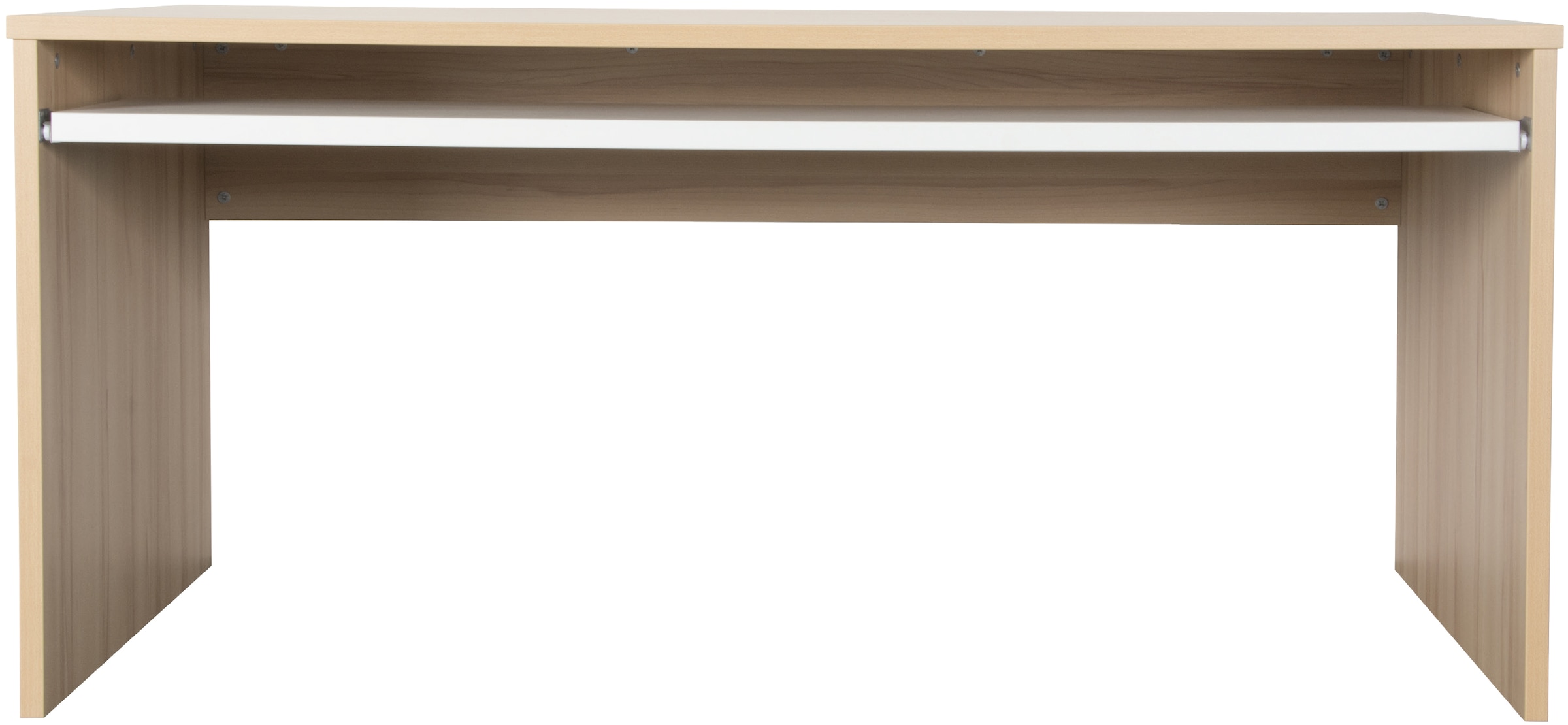 VOGL Möbelfabrik Schreibtisch »Barrie mit 2-farbigem Tastaturauszug« in 2 Breiten, 2,5 cm Tischplattenstärke, Made in Germany