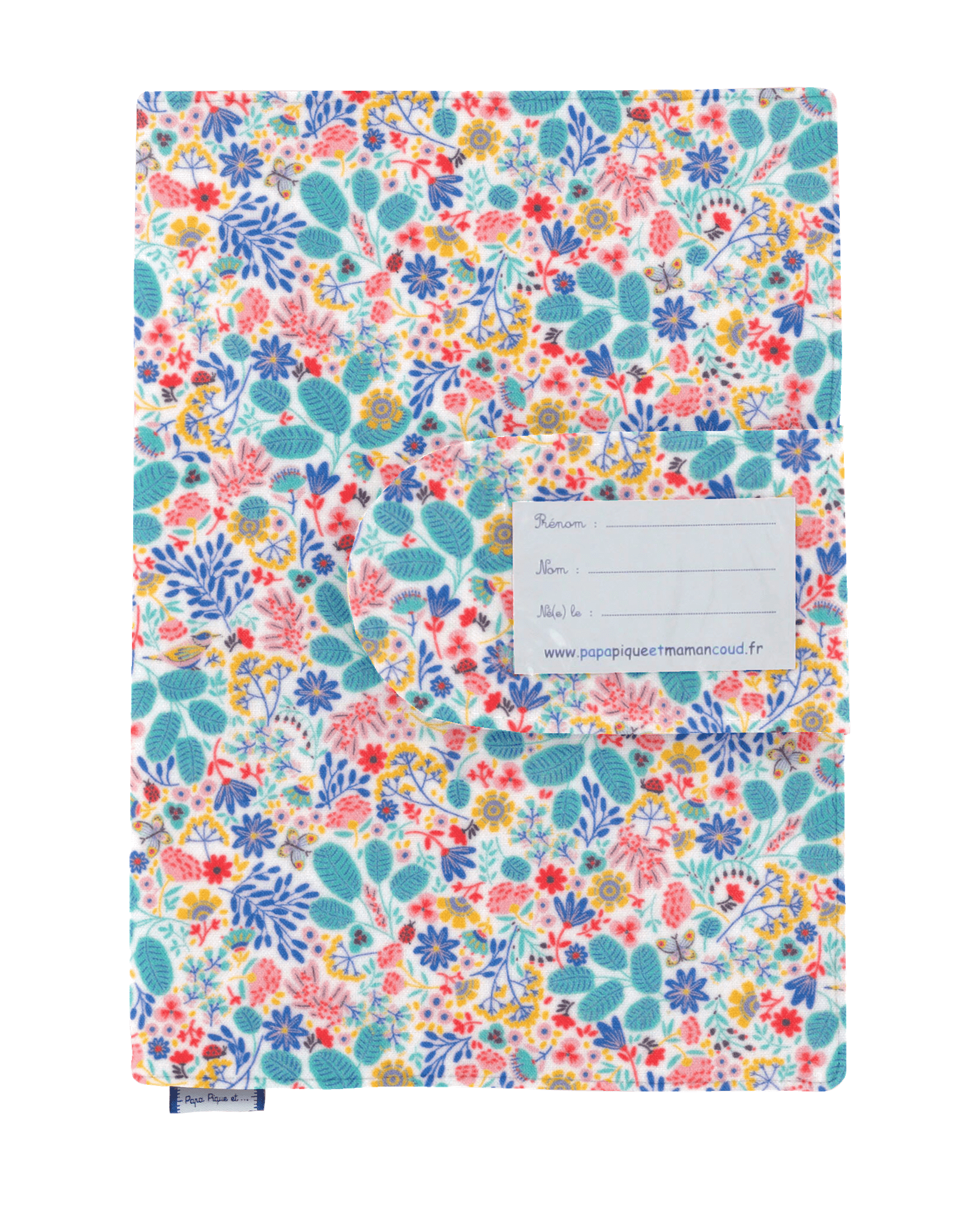 Protège Carnet De Santé Champêtre Bleuté