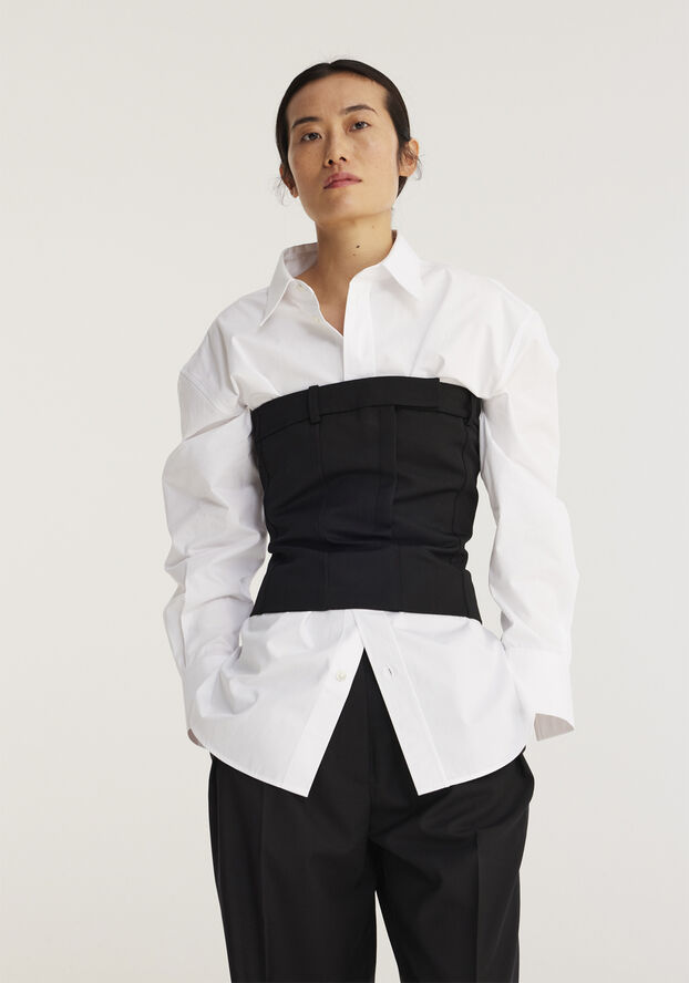 Rohe Tailored corset top Noir