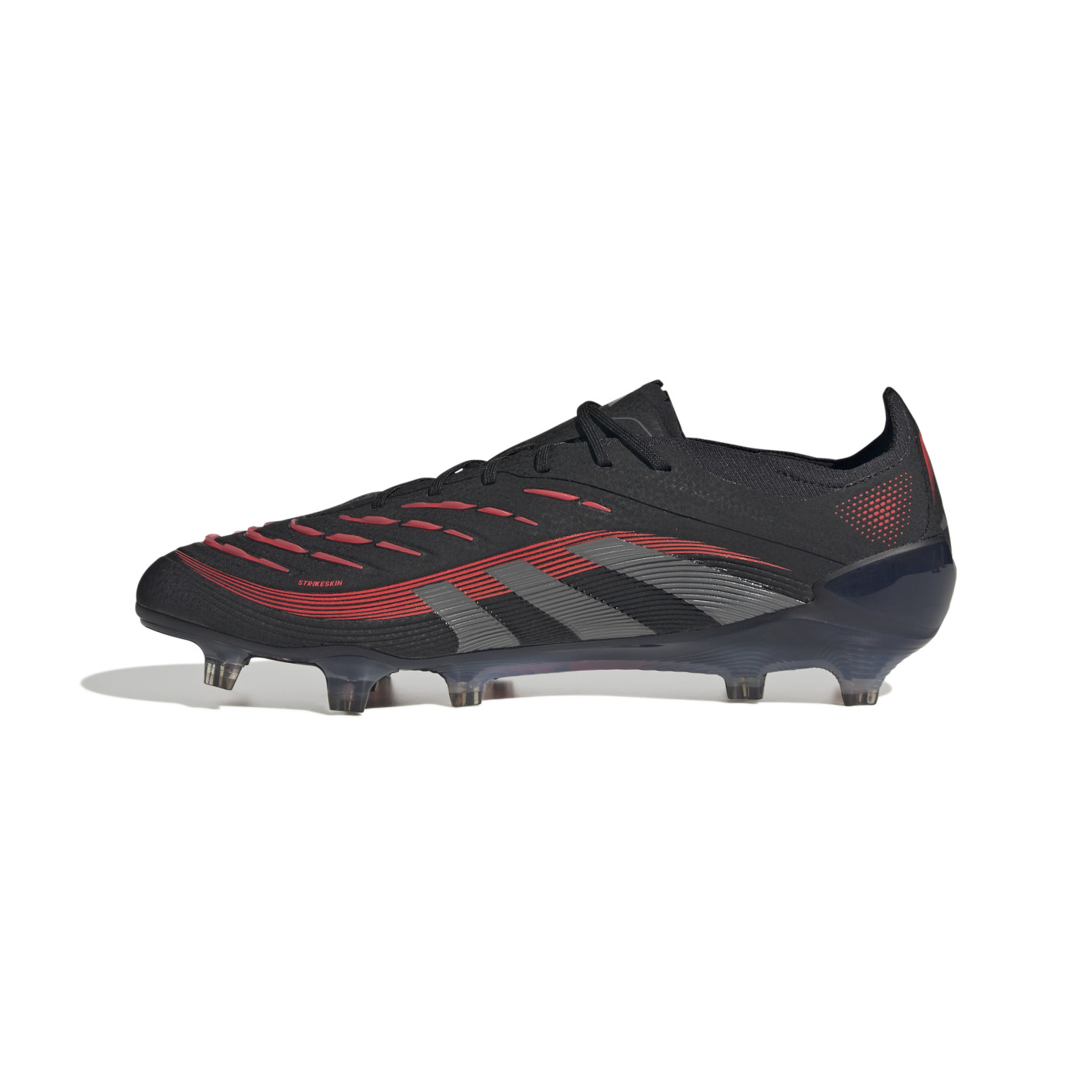 Adidas Predator Elite Gras Voetbalschoenen (FG) Zwart Grijs Rood