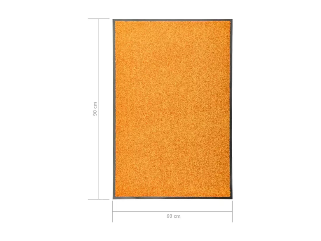 Paillasson lavable Orange 60x90 cm