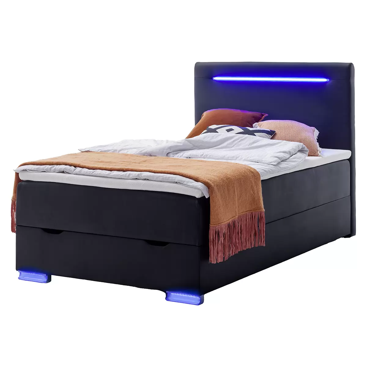 Boxspringbett Las Vegas II 120x200 Schwarz