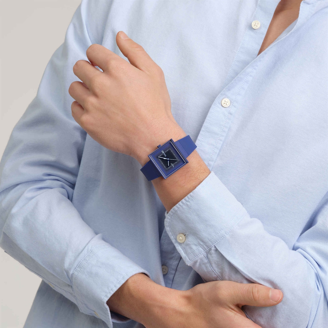 Swatch Original Bioceramic Squarely Blacklight
