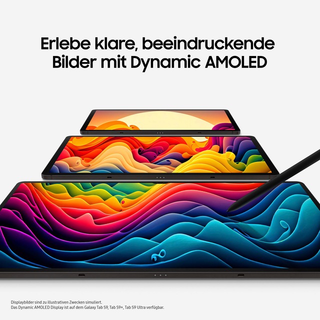 Samsung Tablet »Galaxy Tab S9 WiFi« (27,81 cm / 11 ″) Android 128 GB WQXGA AI-Funktionen)
