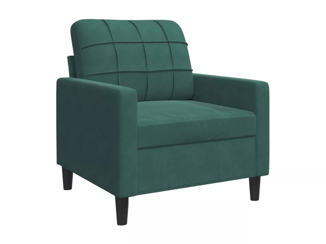 Ensemble de canapés 3 pcs avec coussins et traversins velours