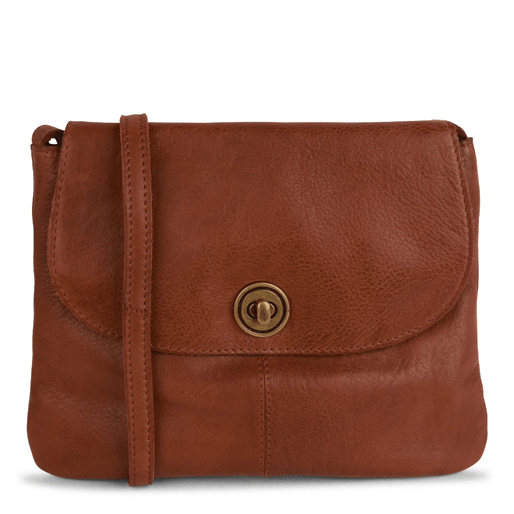 TOTALLY - Sacoche bandoulière en cuir | Doré