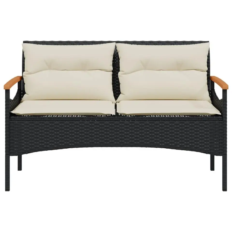 vidaXL - Loungeset - Zwart - Poly rattan
