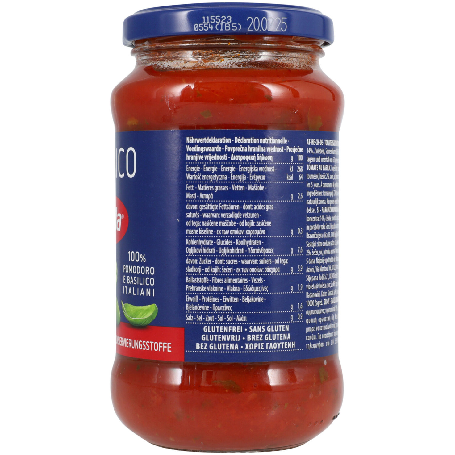 Barilla Tomatensauce Basilikum