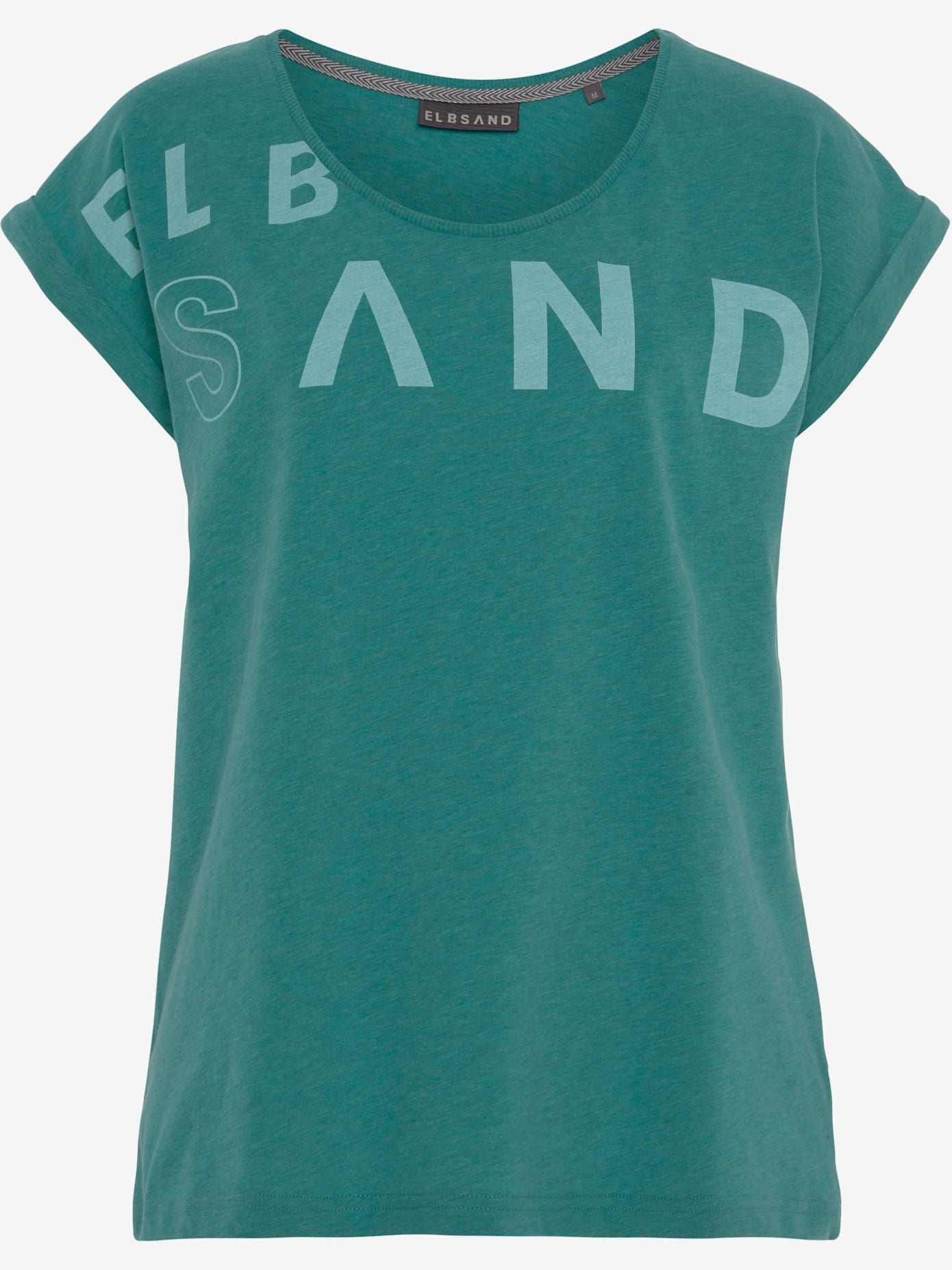 T-shirt encolure côtelée