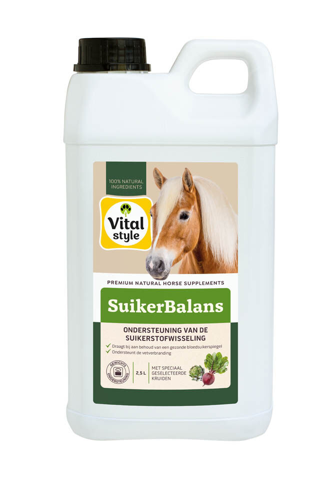 VITALstyle Suikerbalans - Paardensupplement - 2.5 Liter - Can