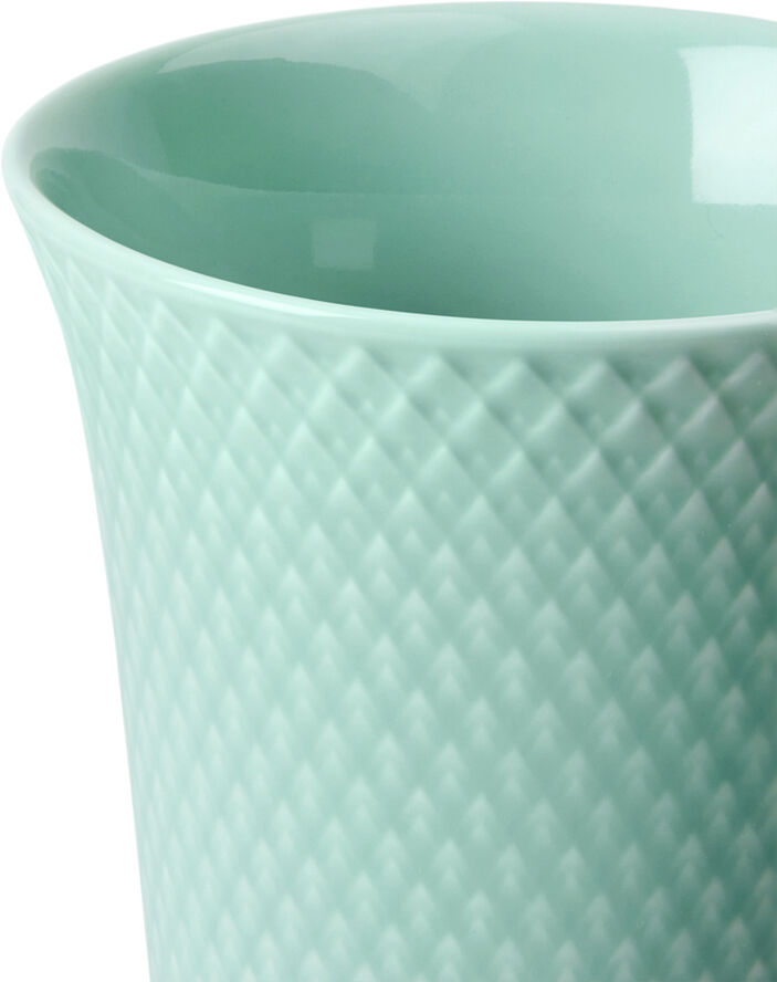 Lyngby Porcelæn Rhombe Color Vase H15 aqua porcelæn Blå