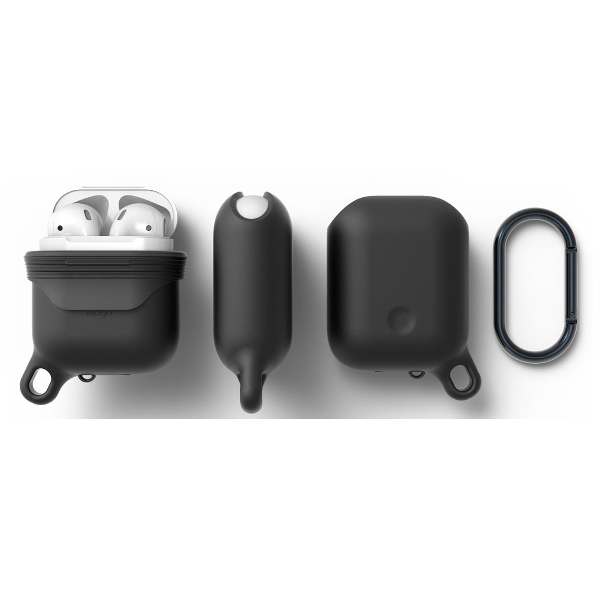 Elago AirPods vanntett deksel (sort)