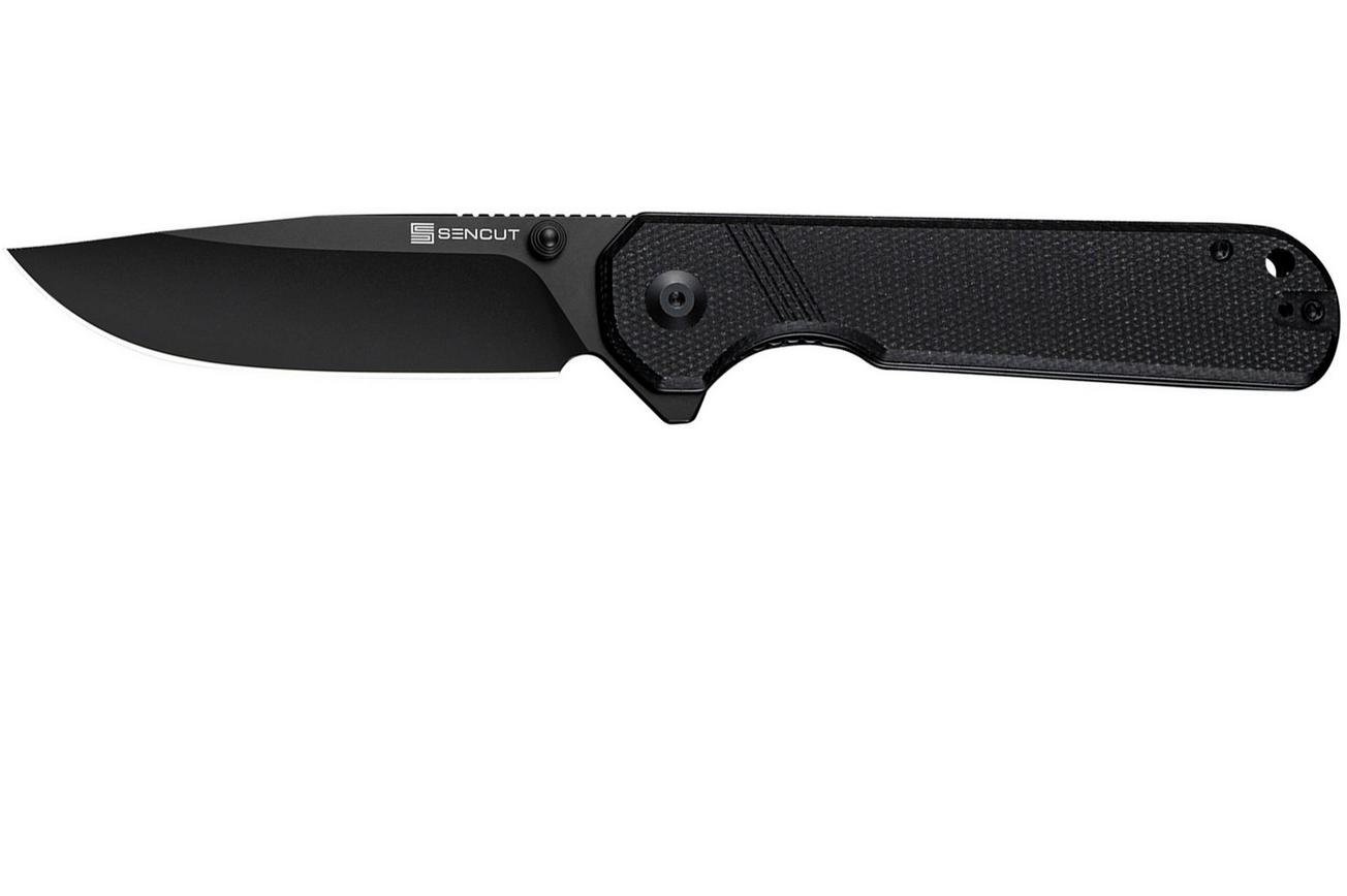 SENCUT Aetheris S24095-3, Black 9Cr18MoV, Black Micarta zakmes