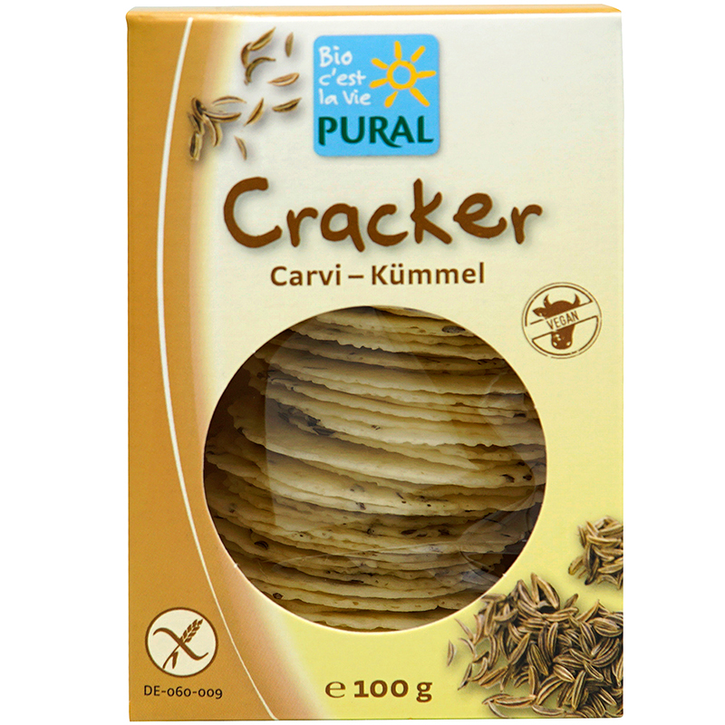 PURAL Cräcker Kümmel glutenfrei 100 g