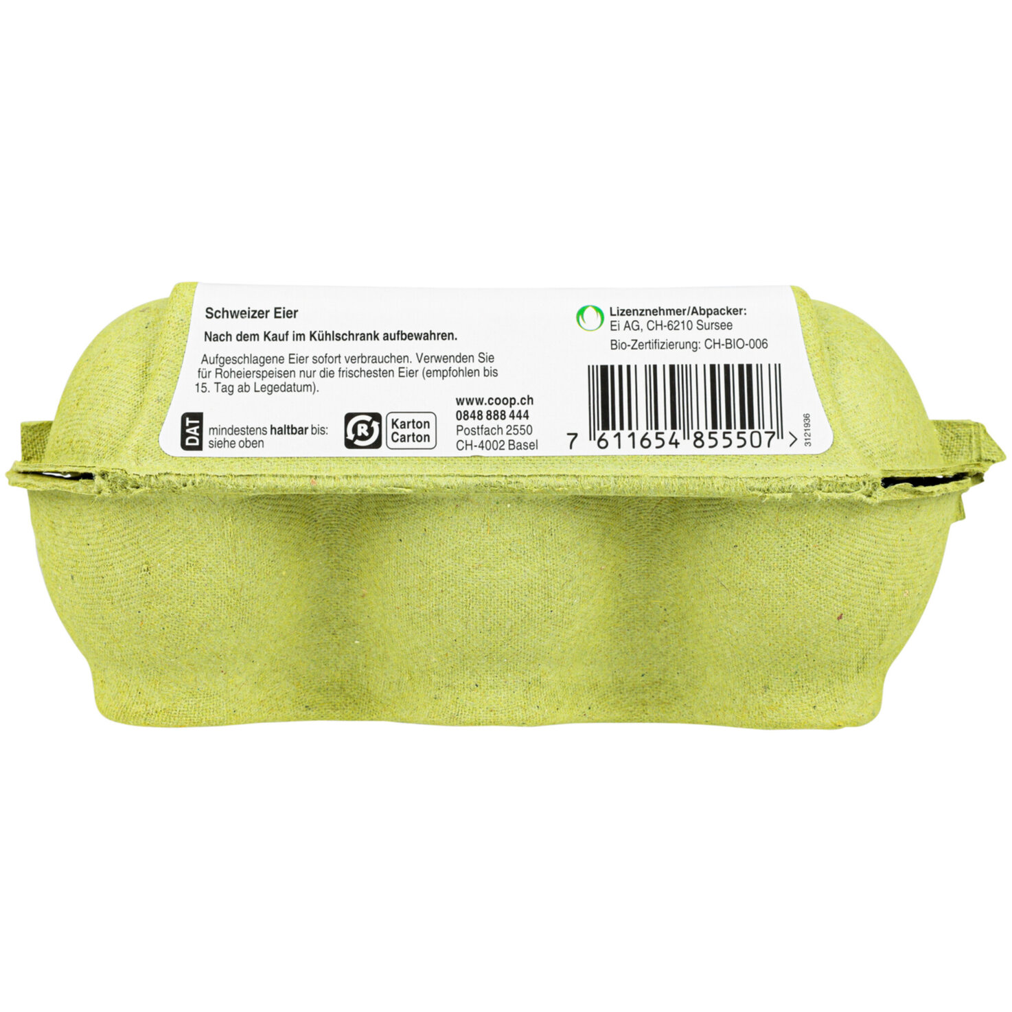 Naturaplan Bio Regio Eier Züribiet 53g+ 6 Stück