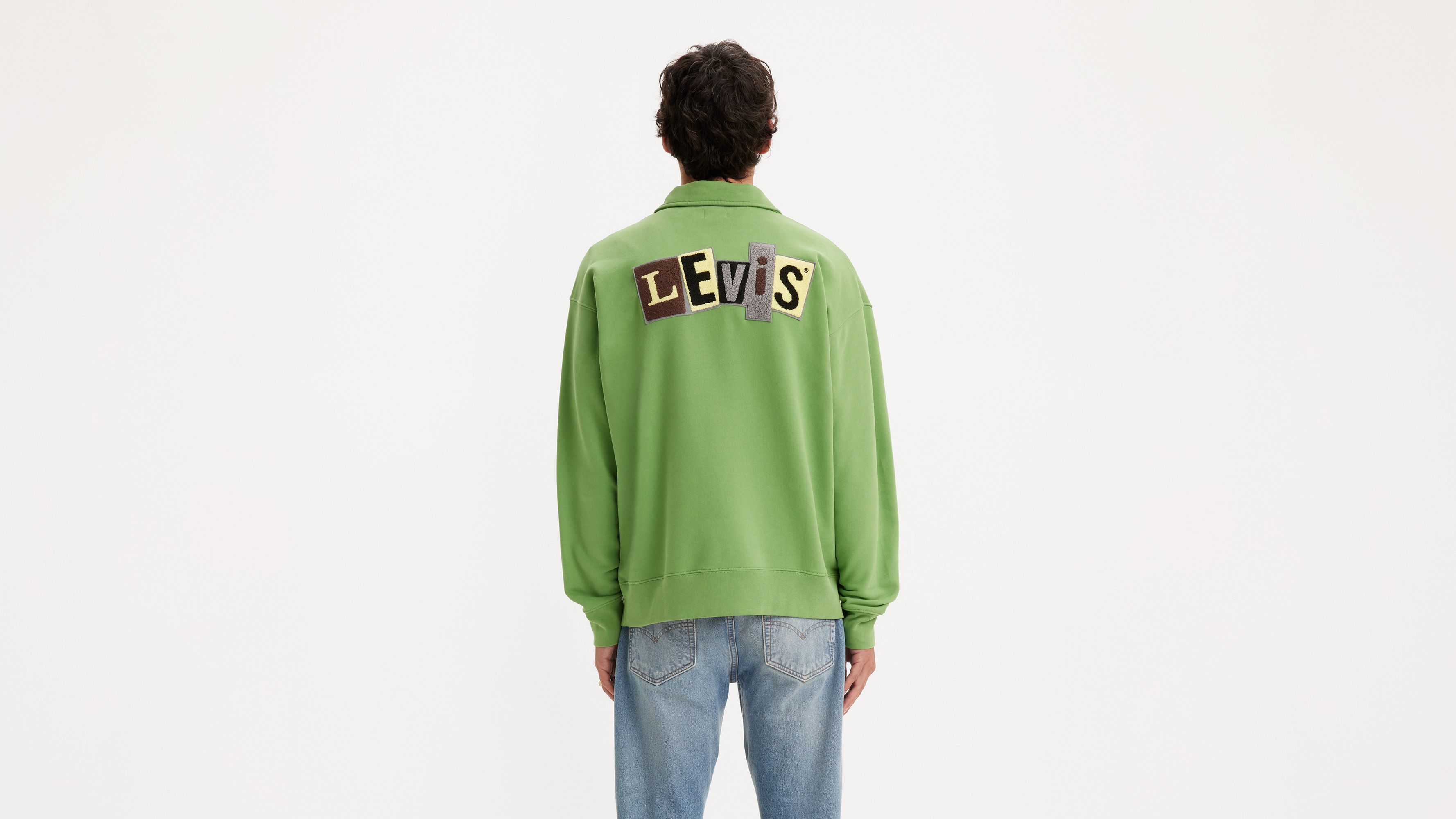 Levi's® Skateboarding sweat-shirt 1/4 zip - Jade Green - Vert
