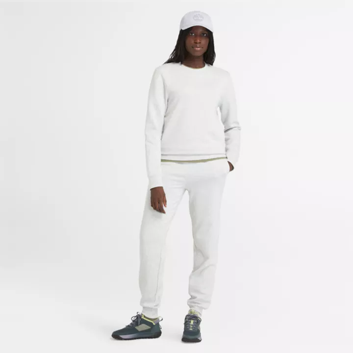 Pantalon de survêtement à envers brossé pour femme en gris