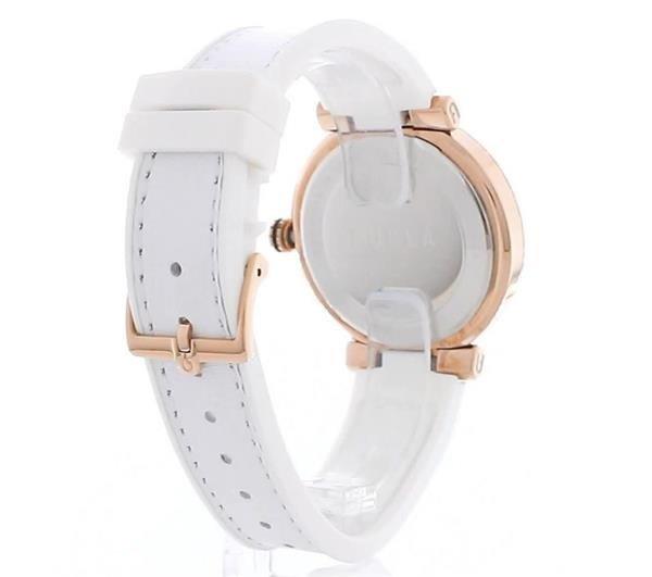 Furla Ladies Furla Block White Rose Watch WW00011003L3