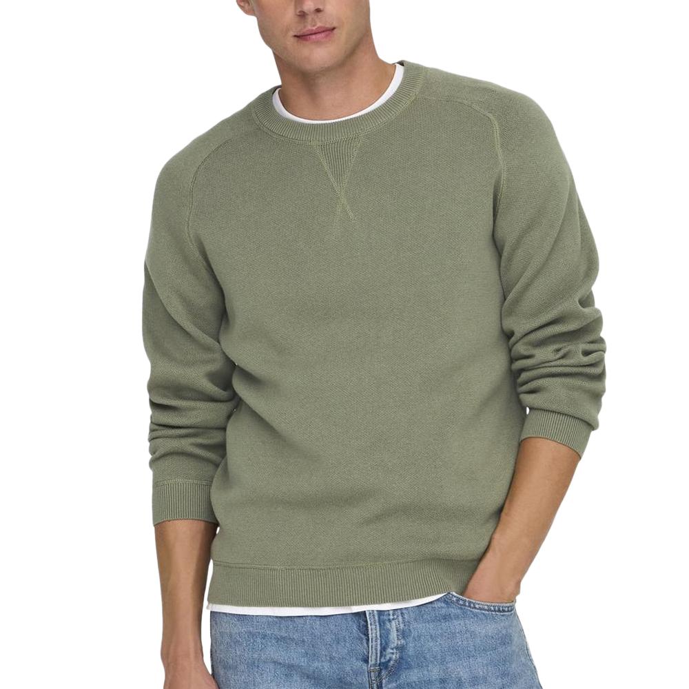 Only & Sons Pull Kaki Homme Only & Sons Reg 12
