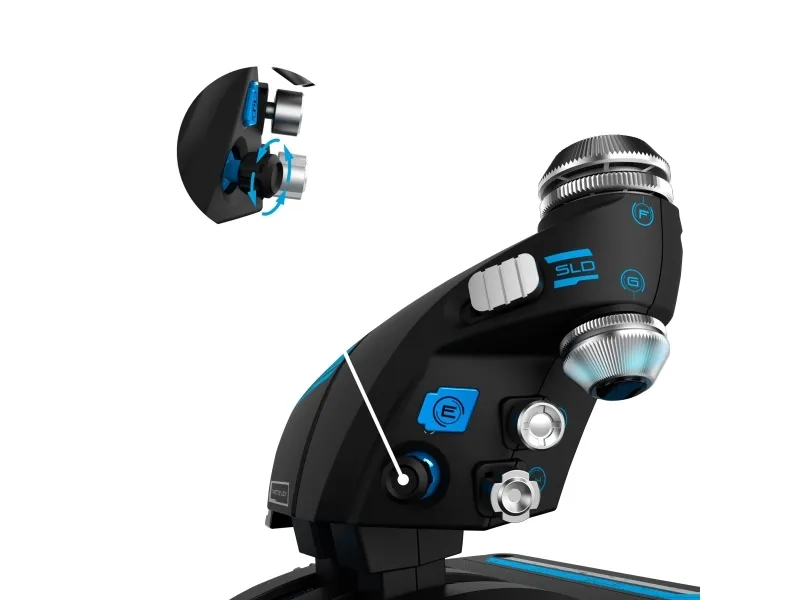 LOGITECH G Saitek Pro Flight X56 Rhino - Joystick og speeder - kabling - for PC