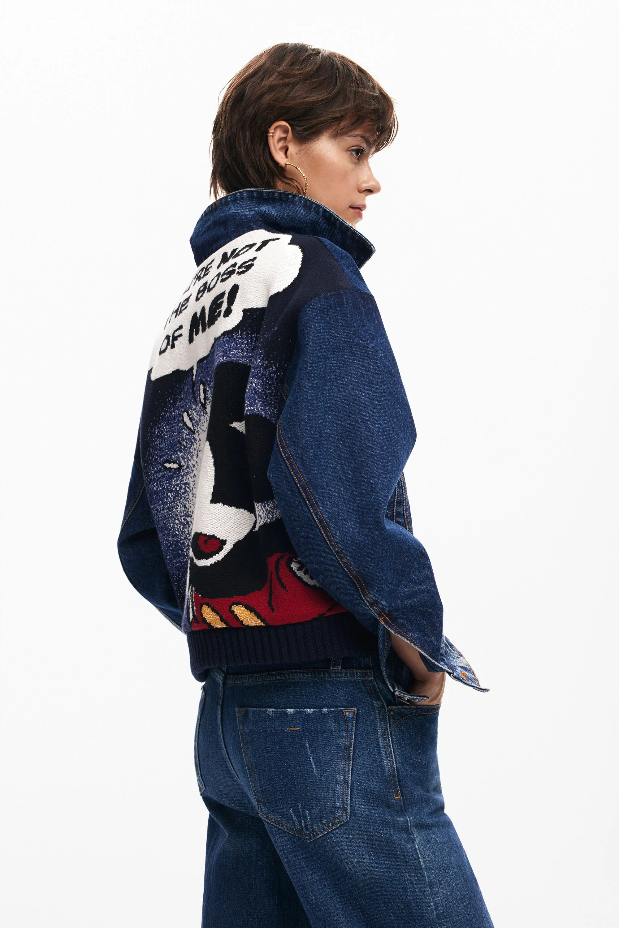Jaqueta jeans Mickey