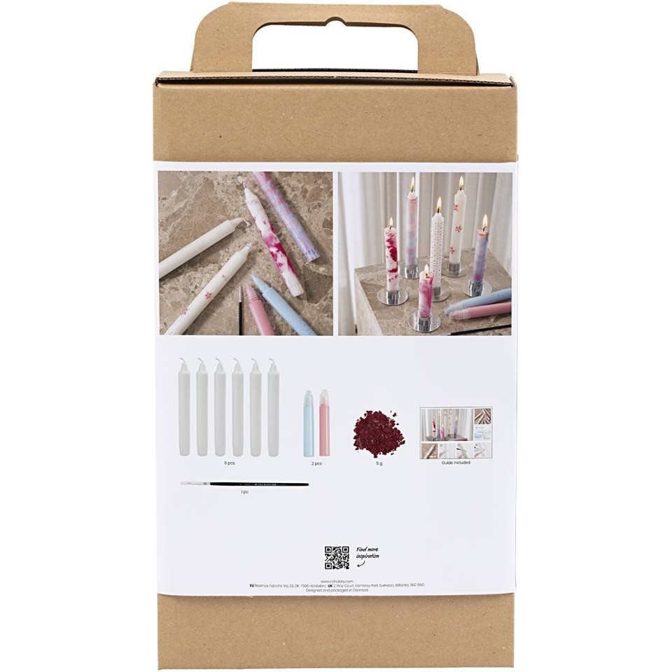 DIY Kit - Lysdekoration - Dekorerede Kronelys