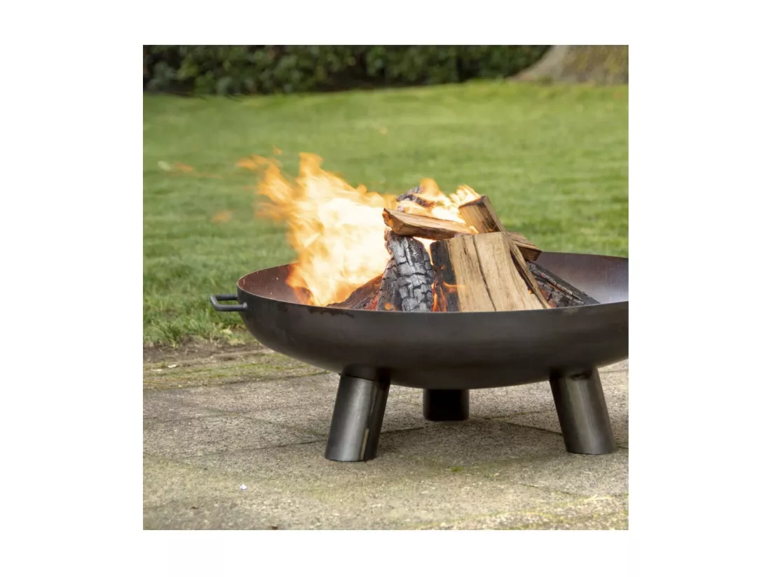 Brasero rond - L 80 x l 89,7 x H 25,3 cm - Acier
