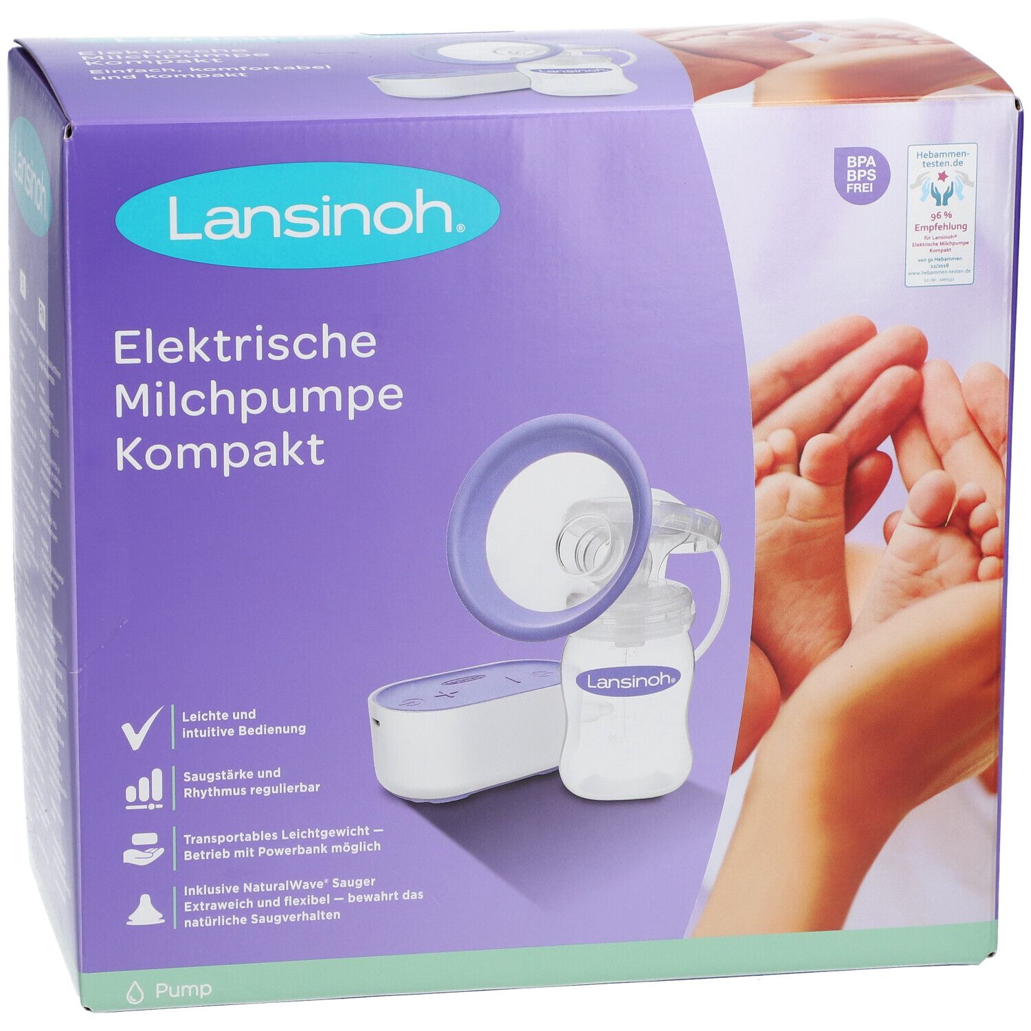 Lansinoh® elektrische Milchpumpe Kompakt