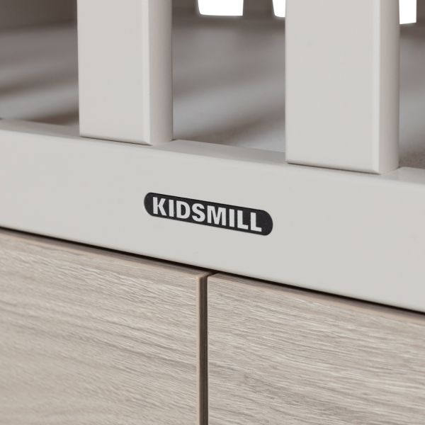 Kidsmill Newport Ledikant 60 x 120 cm - Oatmeal / Eiken