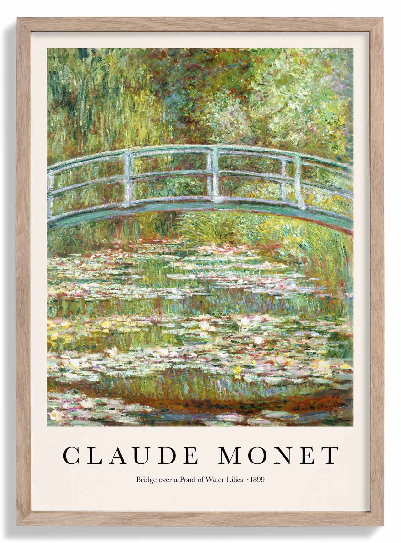 Brücke über einen Teich mit Seerosen von Claude Monet