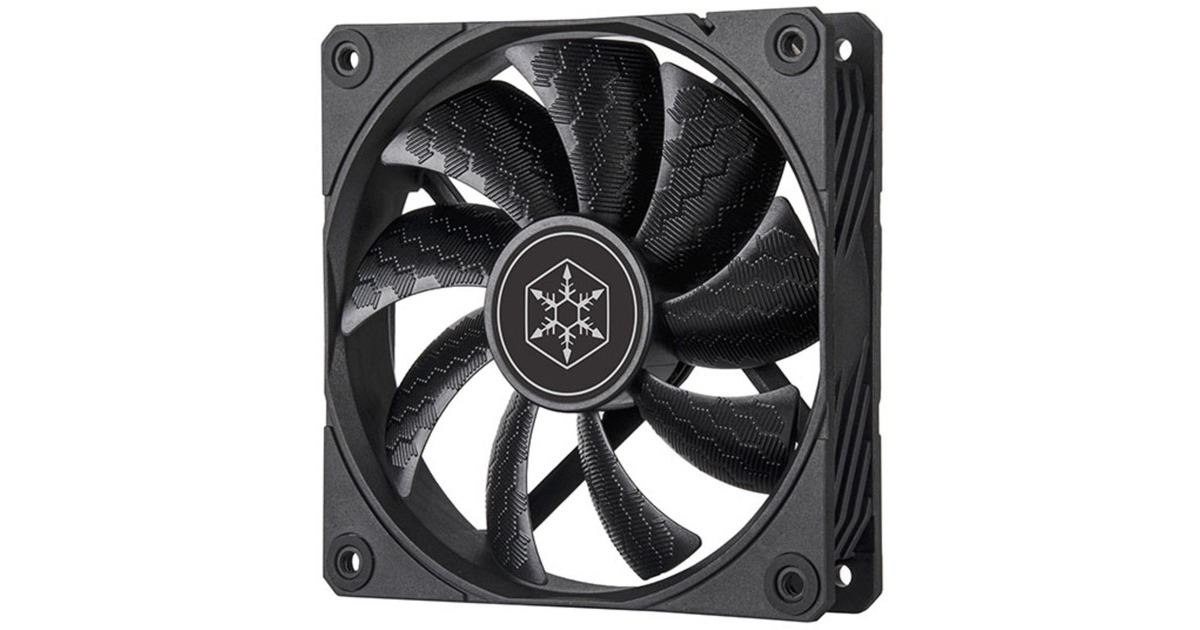 SilverStoneShark Force 120 case fan  (Zwart, 120 x 120 x 25 mm, PWM)