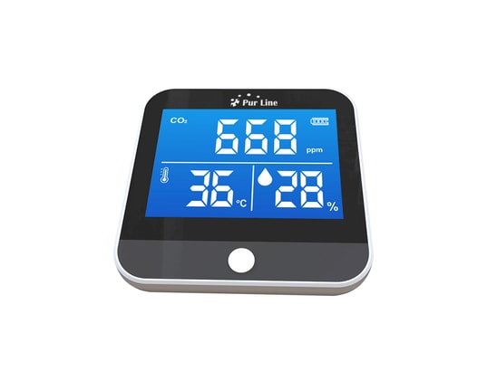 PURLINE - Compteur de co2, de température et d'humidité portable en di...