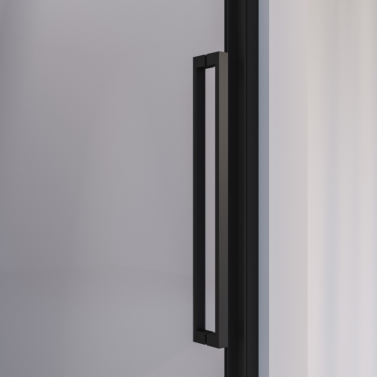 Brauer Season nisdeur met schuifdeur 120cm zwart mat