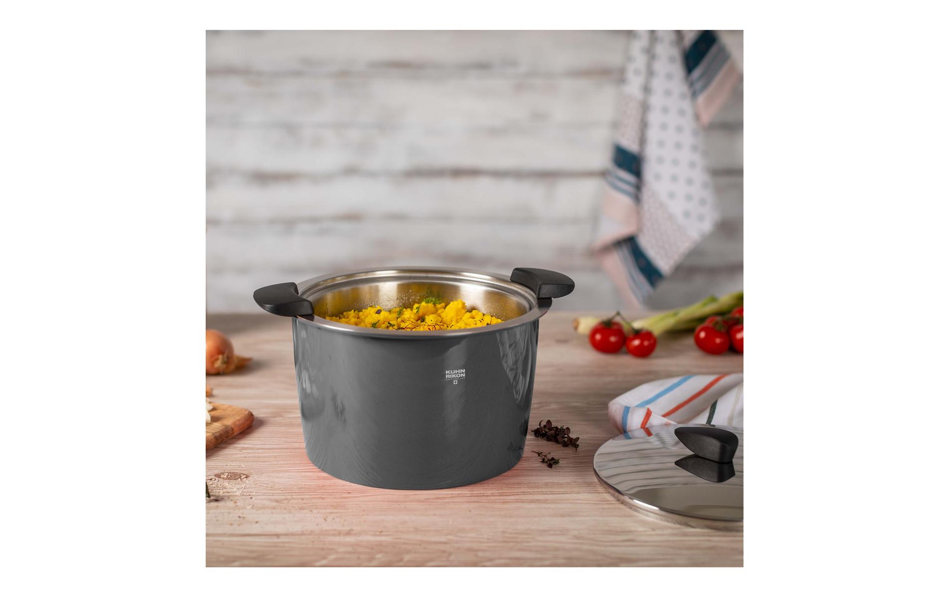 Servierkasserolle Hotpan 5 Liter, 22 cm, Grau<br>Der Kochtopf für den Lifestyle von heute