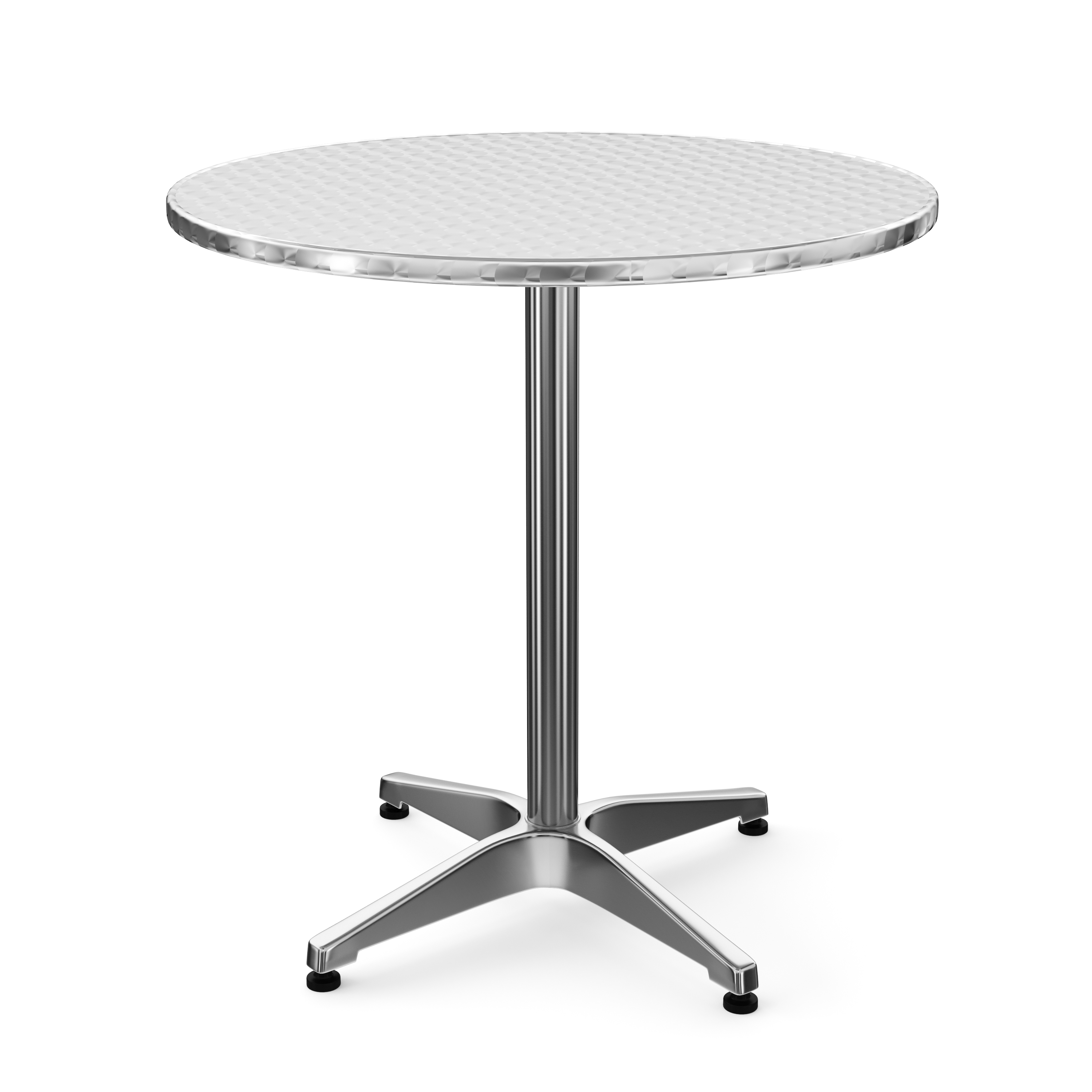 Bistrotisch Stehtisch XXL Alu rund 70 x 72-112 cm