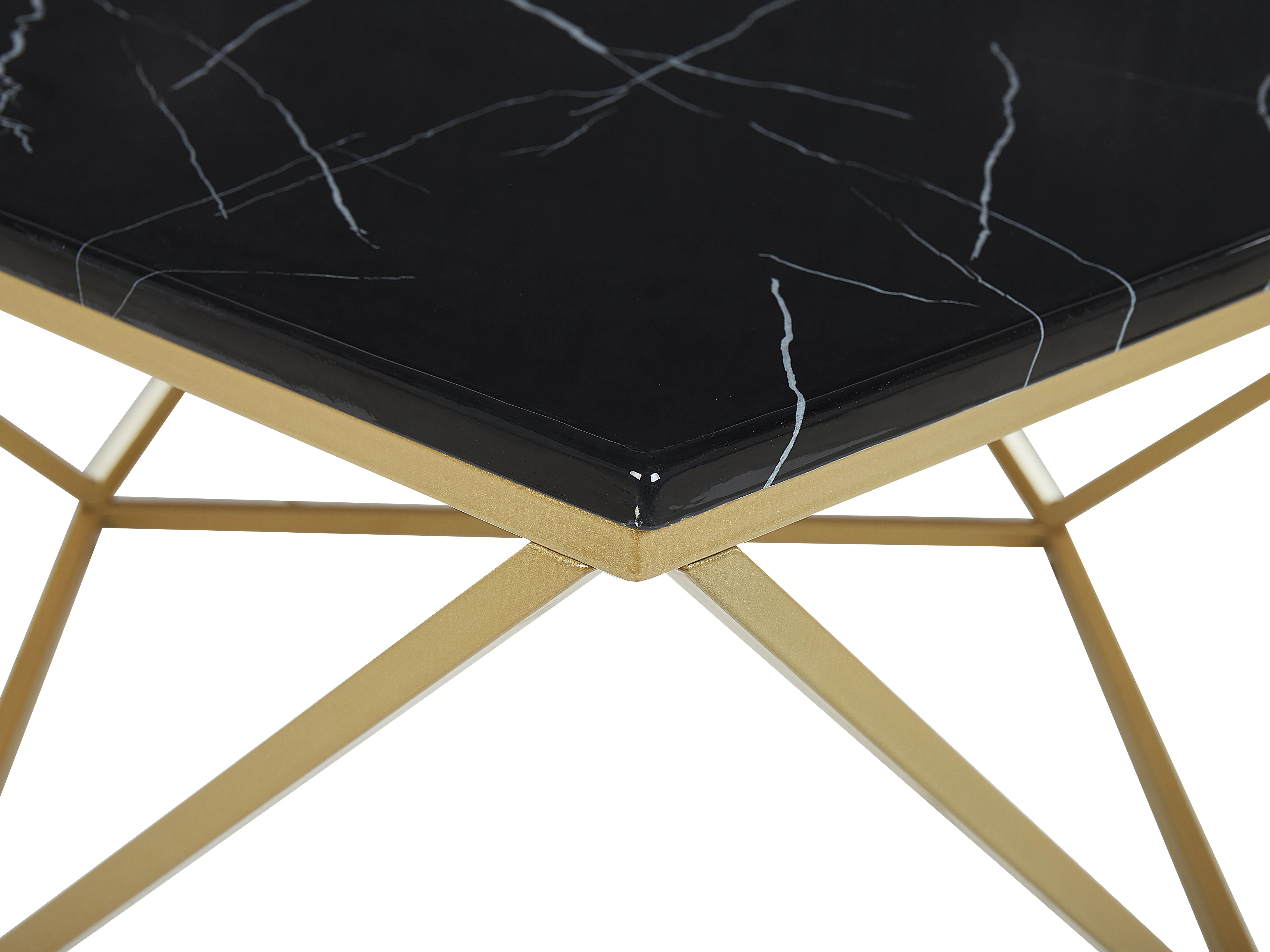 Salontafel MALIBU Zwart marmer