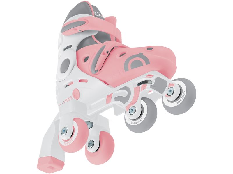GLOBBER Inline-Skates 2 in 1 Gr. 30-33, Pastel Pink Anpassbare Skates