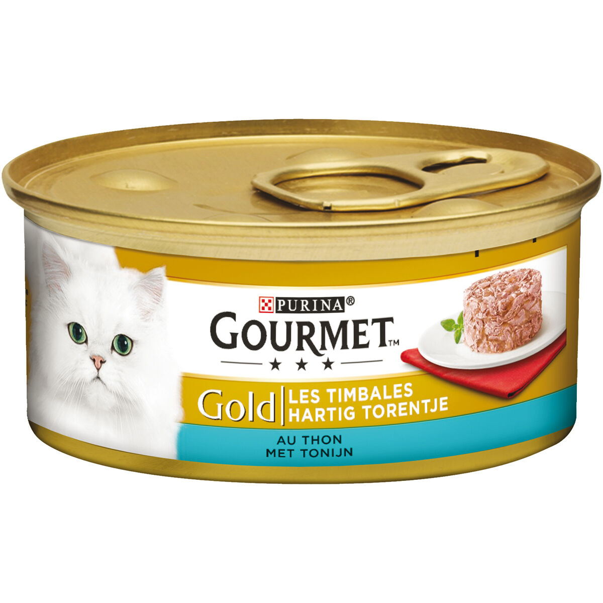Gourmet Gold Hartig Torentje - Kattenvoer - 85 Gram - tonijn