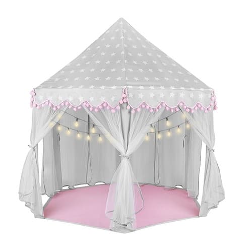 Barnetelt grå og rosa Kruzzel 23476