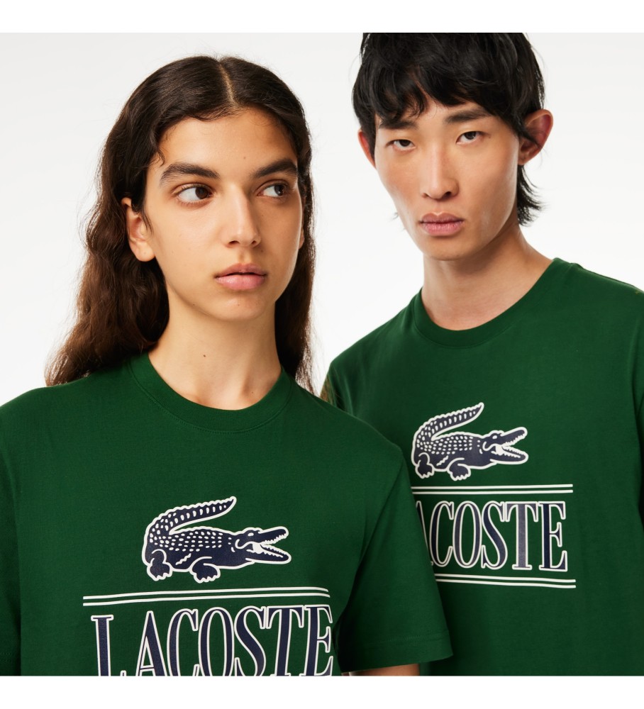 Camiseta Lacoste com logo verde