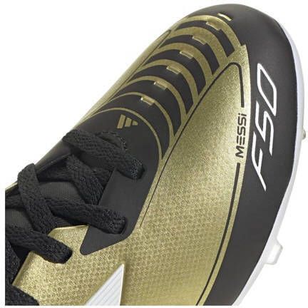 Adidas Perfor ce F50 League junior voetbalschoenen goudmetallic wit zwart Imitatieleer 37 1 3