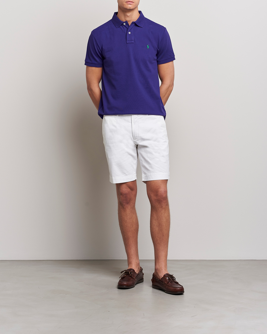 Polo Ralph Lauren Custom Slim Fit Polo Chalet Purple