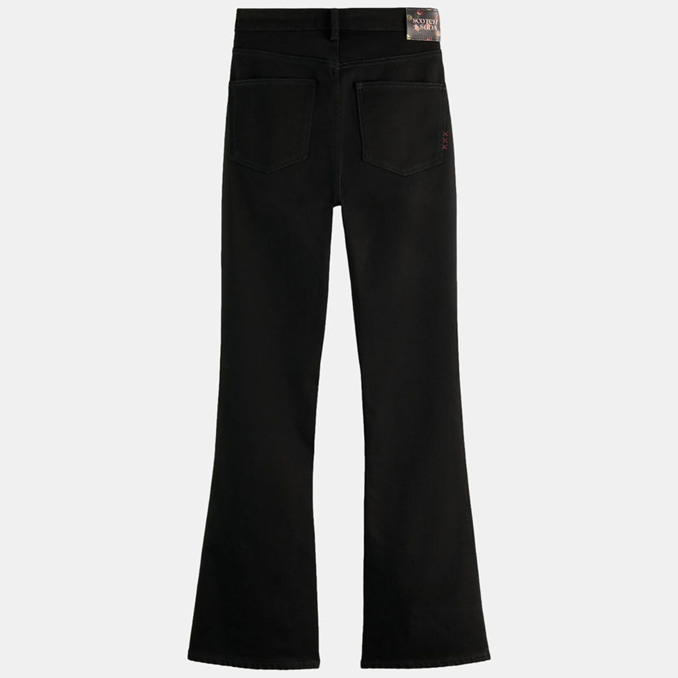 Scotch & Soda Jean Flare en Coton Bio mélangé noir