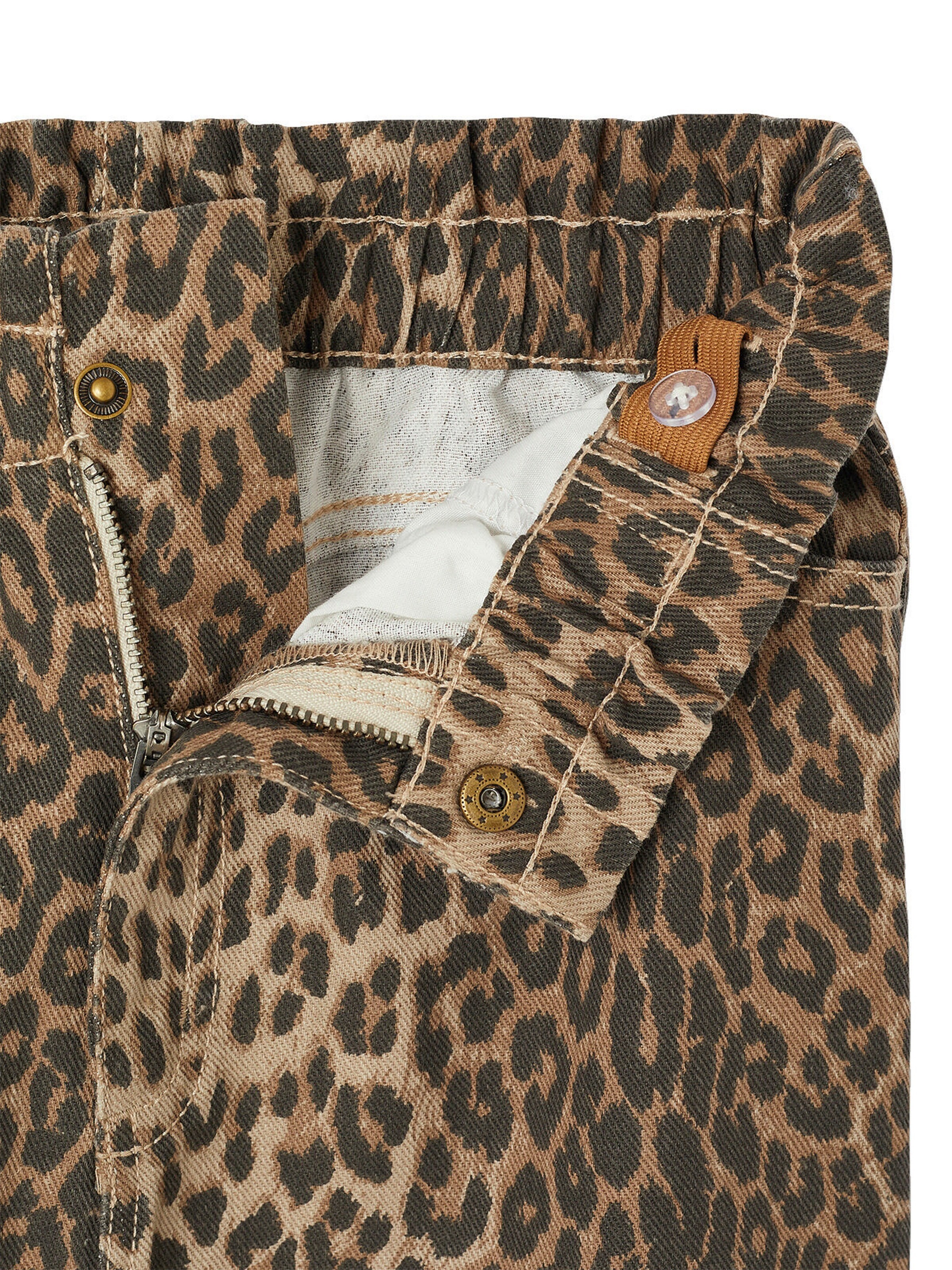 Vertbaudet Mädchen Rock mit Paperbag-Bund beige