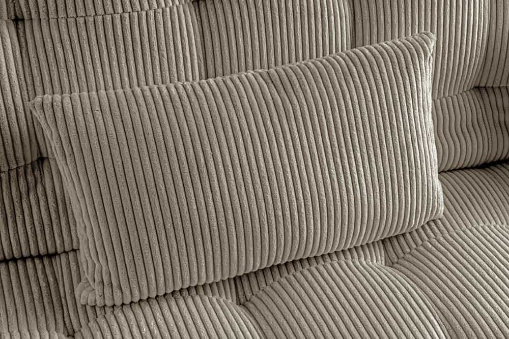 Modernes Schlafsofa JAZZ 190cm greige Cord 3-Sitzer Couch