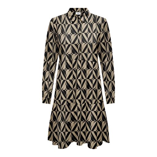 JDY Piper Kjole, Black Humus Graphic, 34