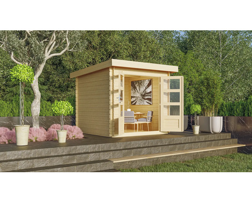 Expresshaus, Karibu Flink 2 tuinhuis, 255 x 273 cm, naturel