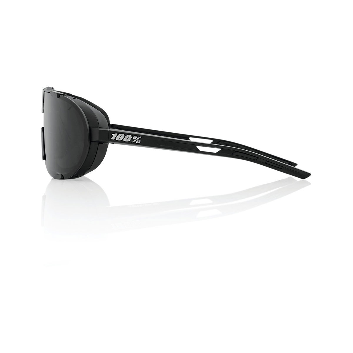 100% Westcraft Sport Zonnebril Mat Zwart met Smoke Lens